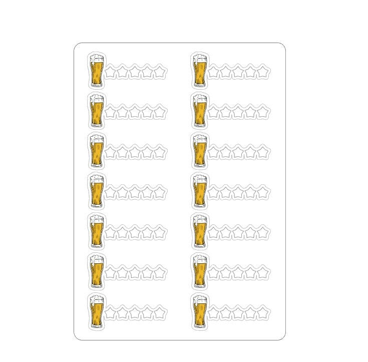 LovedbyGaby stickers "book, movie, beer en serie review"