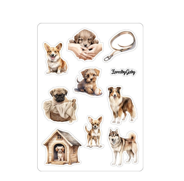 LovedbyGaby stickers Dogs