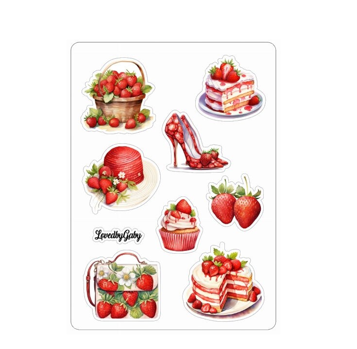 LovedbyGaby stickers Strawberry