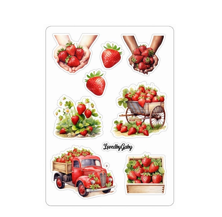 LovedbyGaby stickers Strawberry