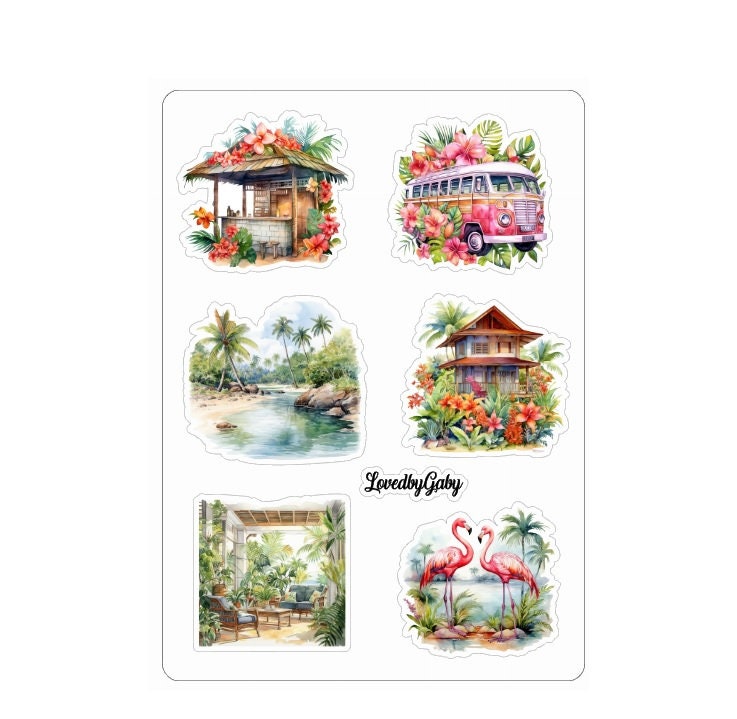 LovedbyGaby stickers Tropical life