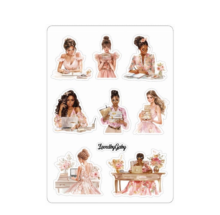 LovedbyGaby stickers Planner Glam