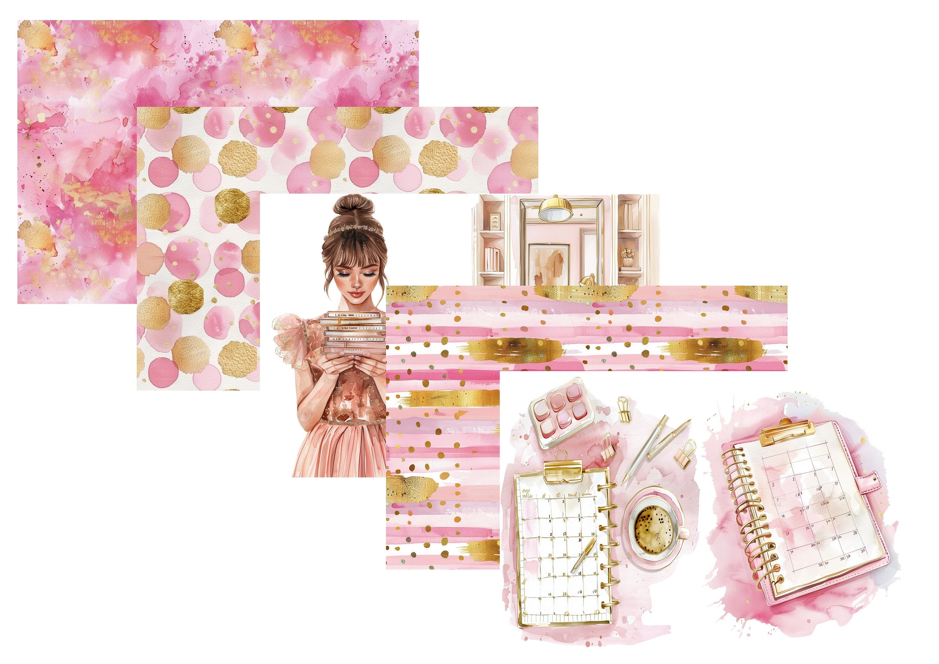 LovedbyGaby A4 journalpaper set PlannerGlam