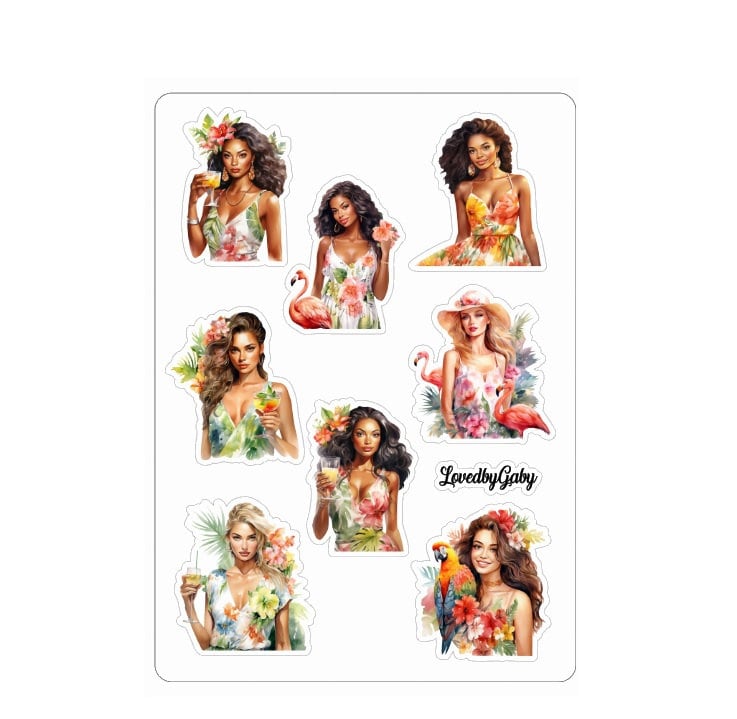 LovedbyGaby stickers Tropical life
