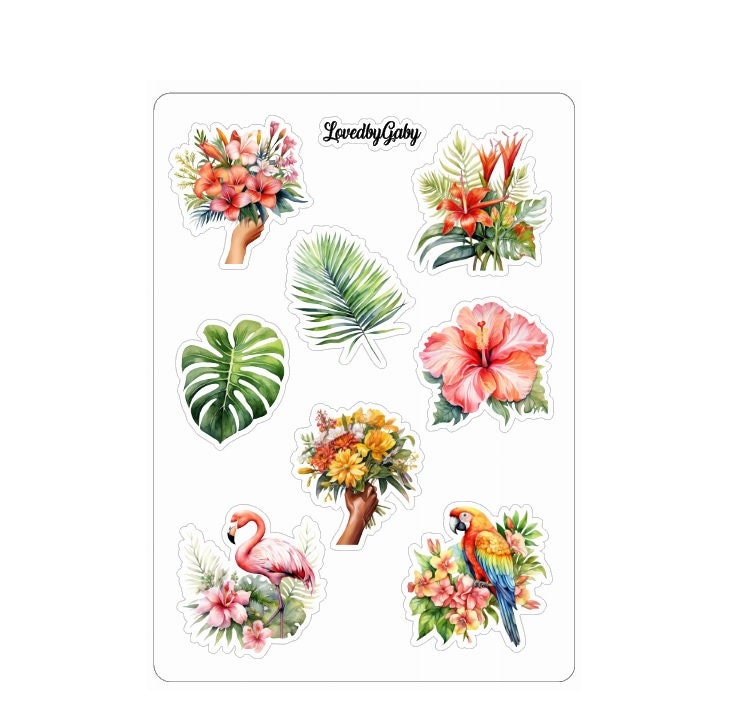 LovedbyGaby stickers Tropical life