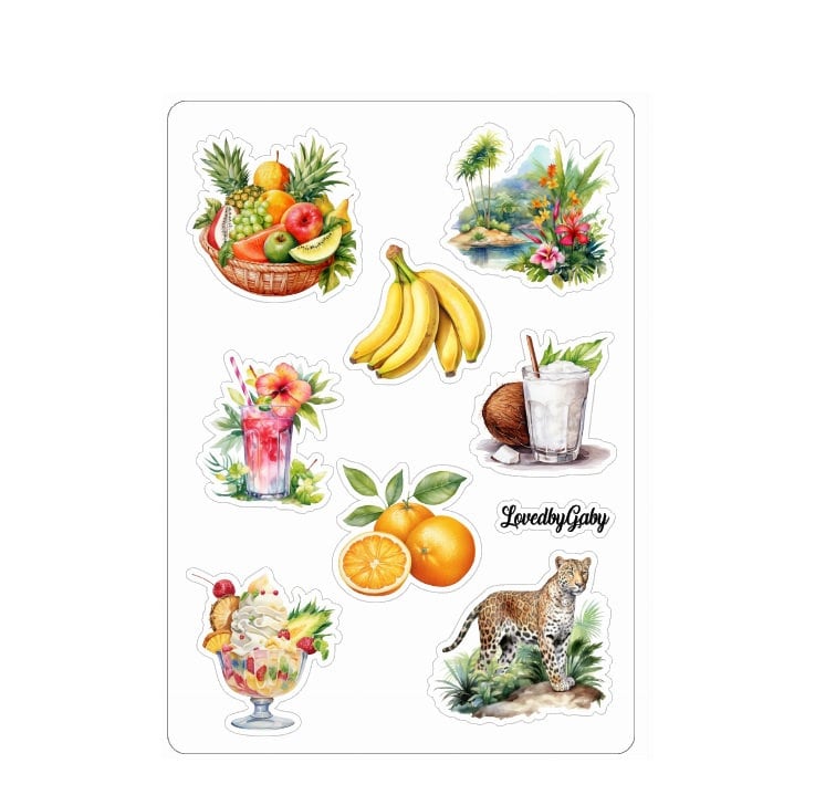 LovedbyGaby stickers Tropical life