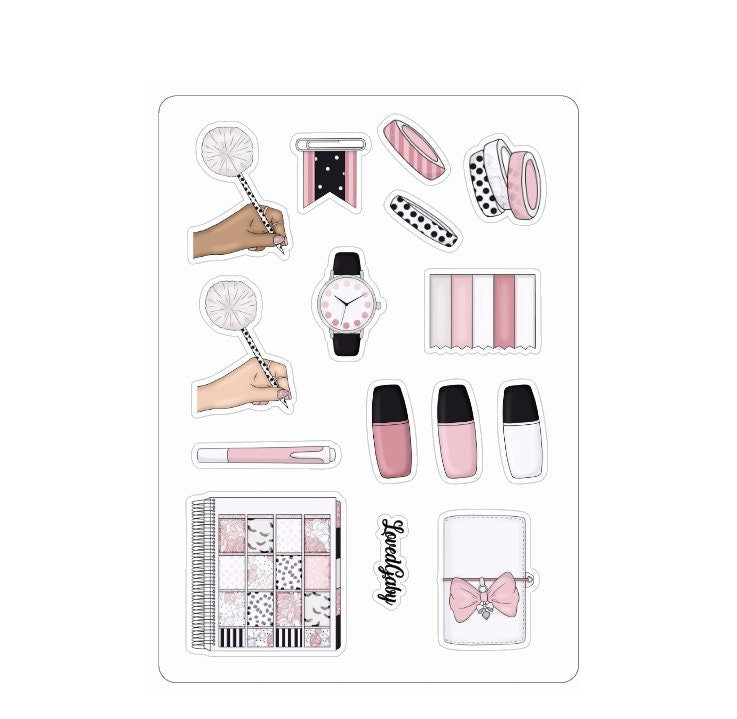 LovedbyGaby stickers Stationery pink