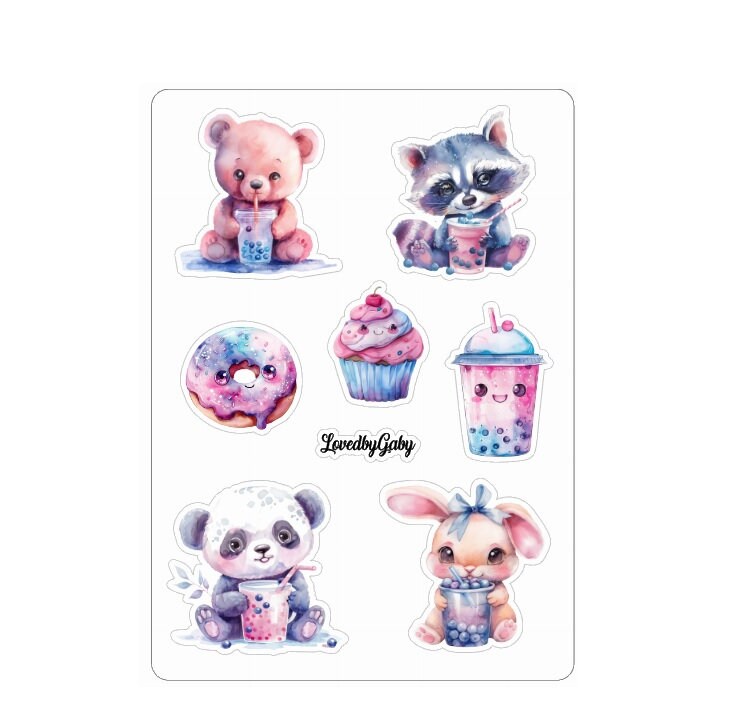 LovedbyGaby stickers Bubbletea