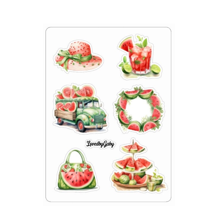 LovedbyGaby stickers Watermelon