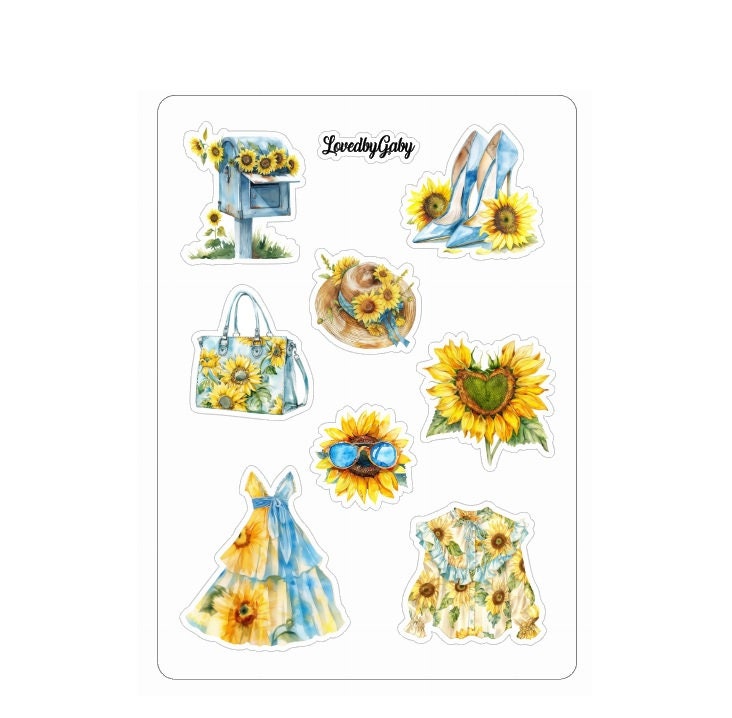 LovedbyGaby stickers Sunflowers
