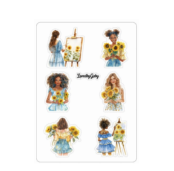 LovedbyGaby stickers Sunflowers