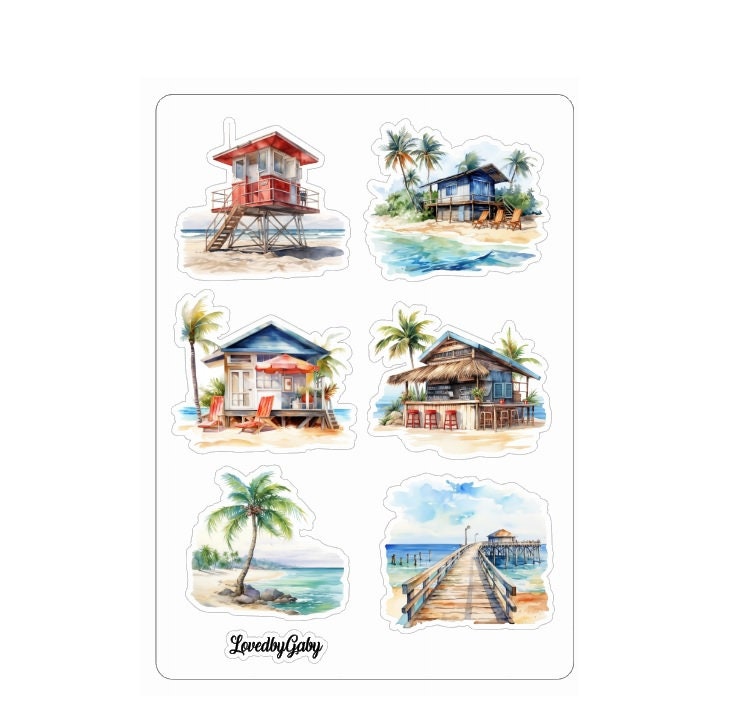 LovedbyGaby stickers Colorful Beach