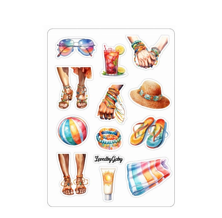 LovedbyGaby stickers Colorful Beach