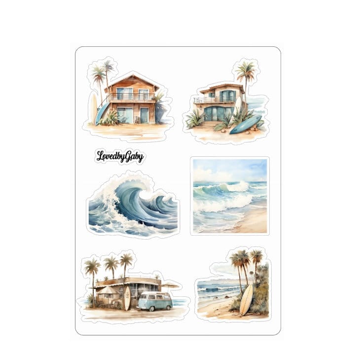 LovedbyGaby stickers Surfing