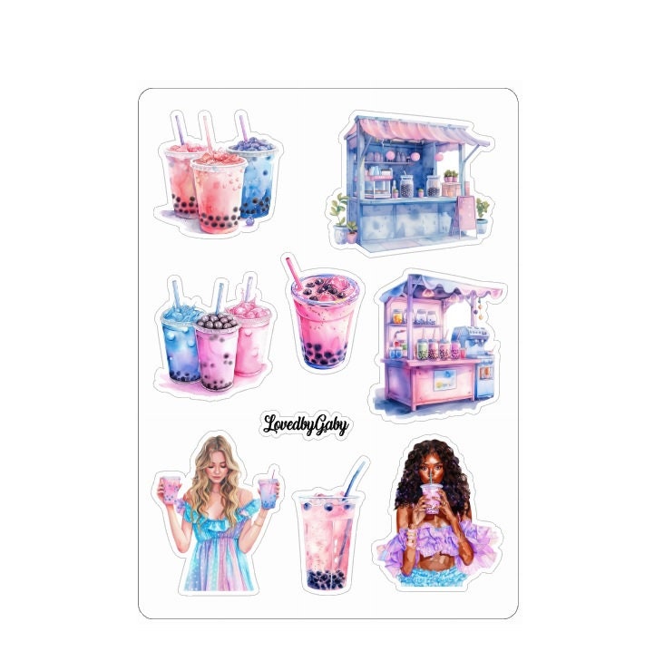 LovedbyGaby stickers Bubbletea
