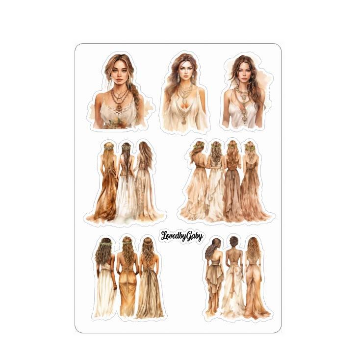 LovedbyGaby stickers Boho chic people