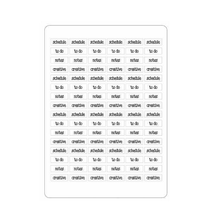 LovedbyGaby washi stickers small words