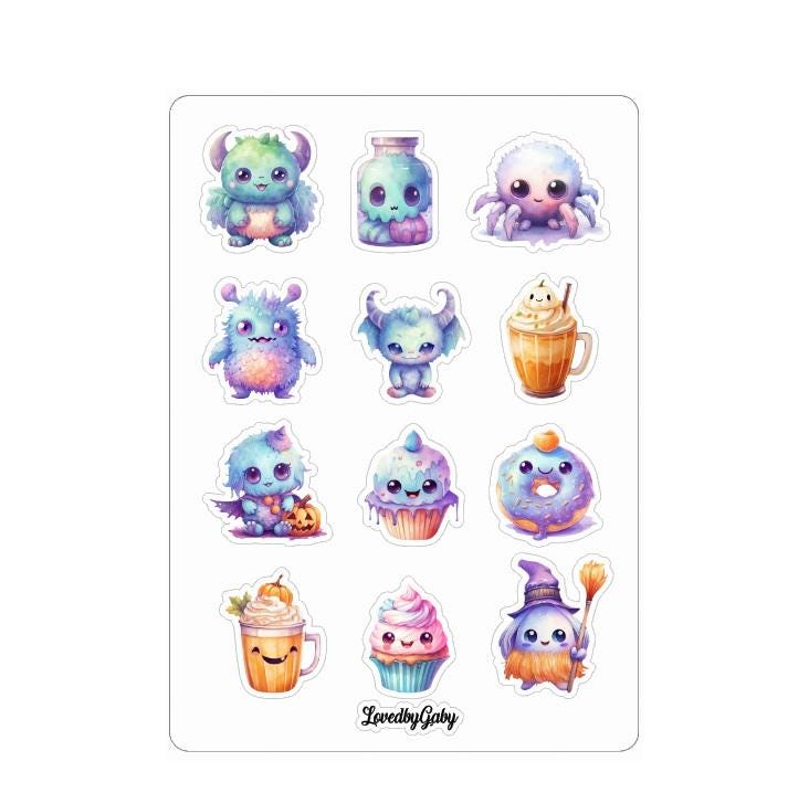 LovedbyGaby stickers cute halloween