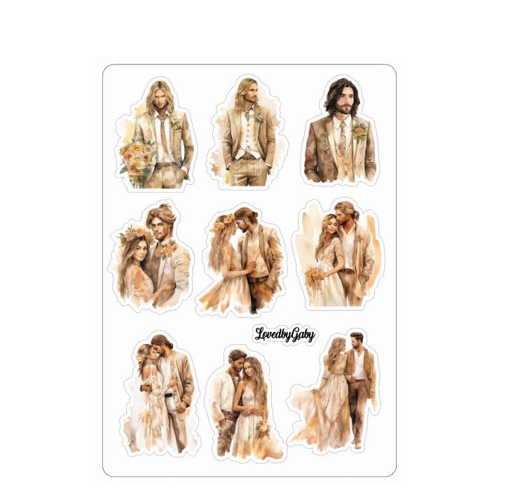 LovedbyGaby stickers Boho chic people