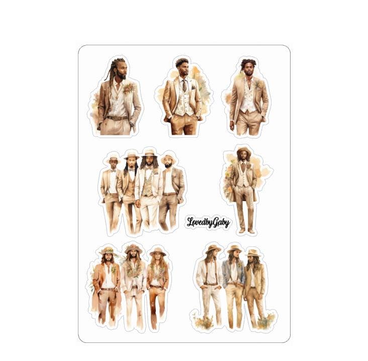 LovedbyGaby stickers Boho chic people