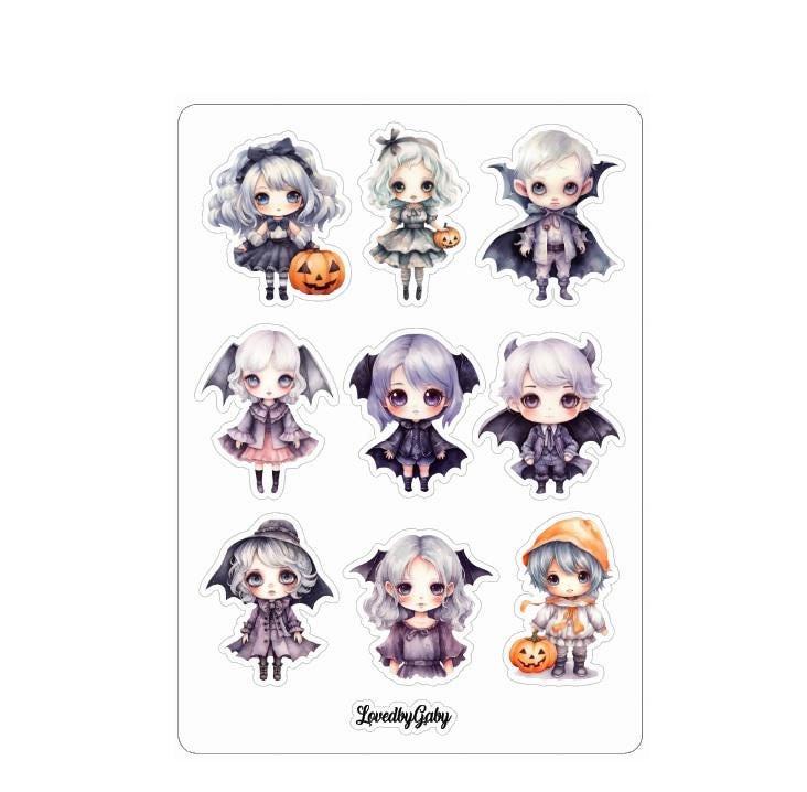 LovedbyGaby stickers cute halloween
