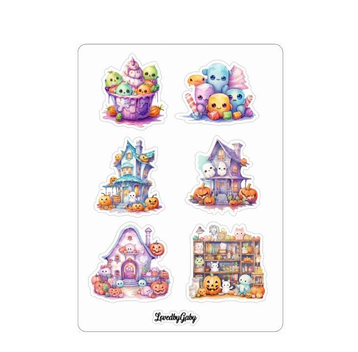 LovedbyGaby stickers cute halloween