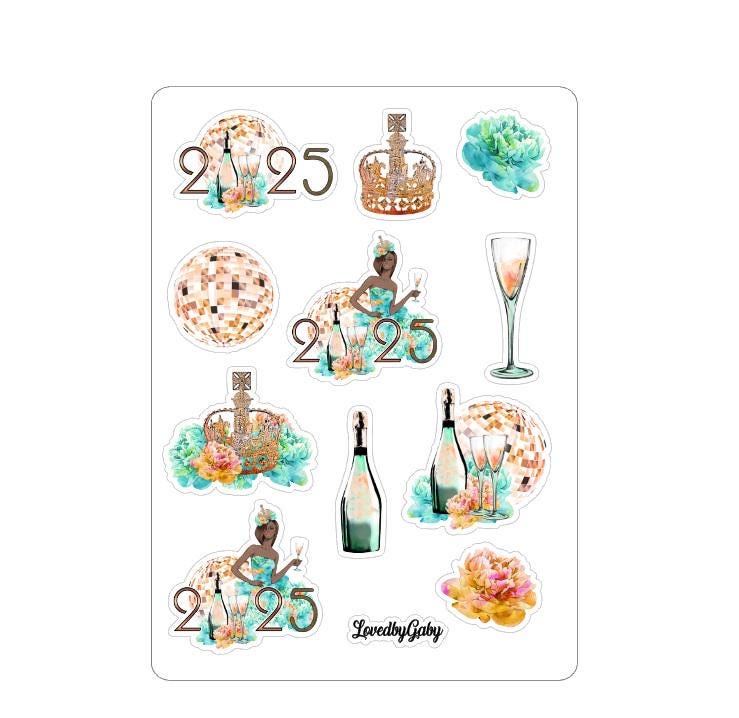 LovedbyGaby stickers "party 2025"