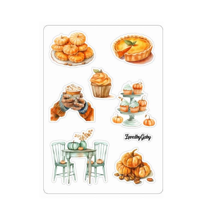 LovedbyGaby stickers Pumpkin latte