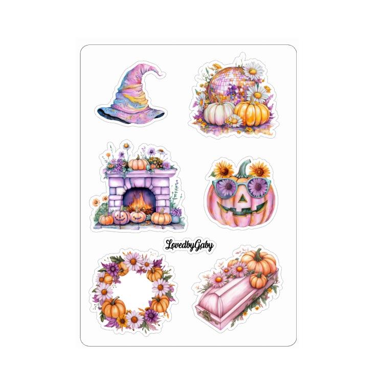 LovedbyGaby stickers Groovy Halloween