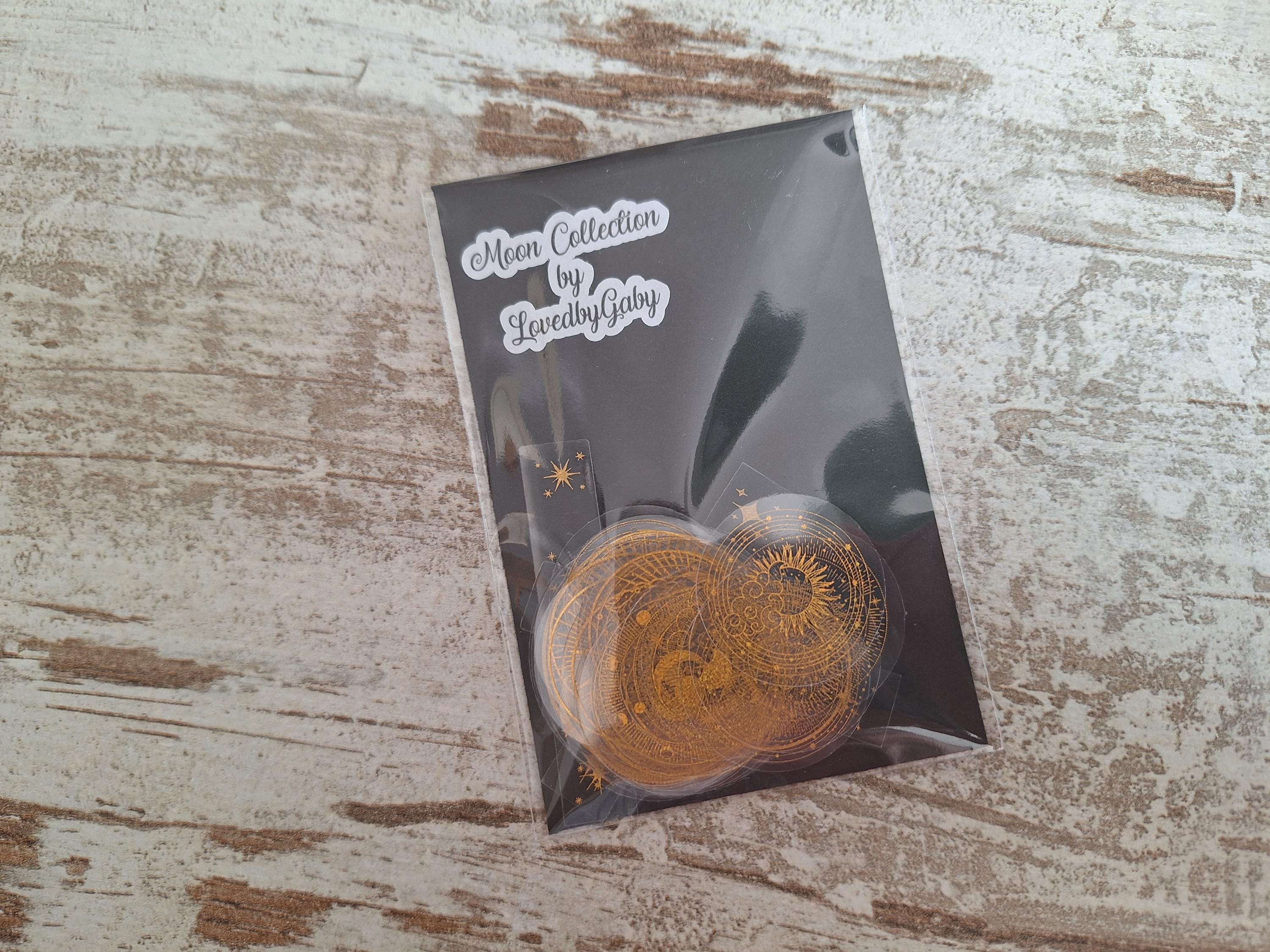 Moon collection stickers gold foil