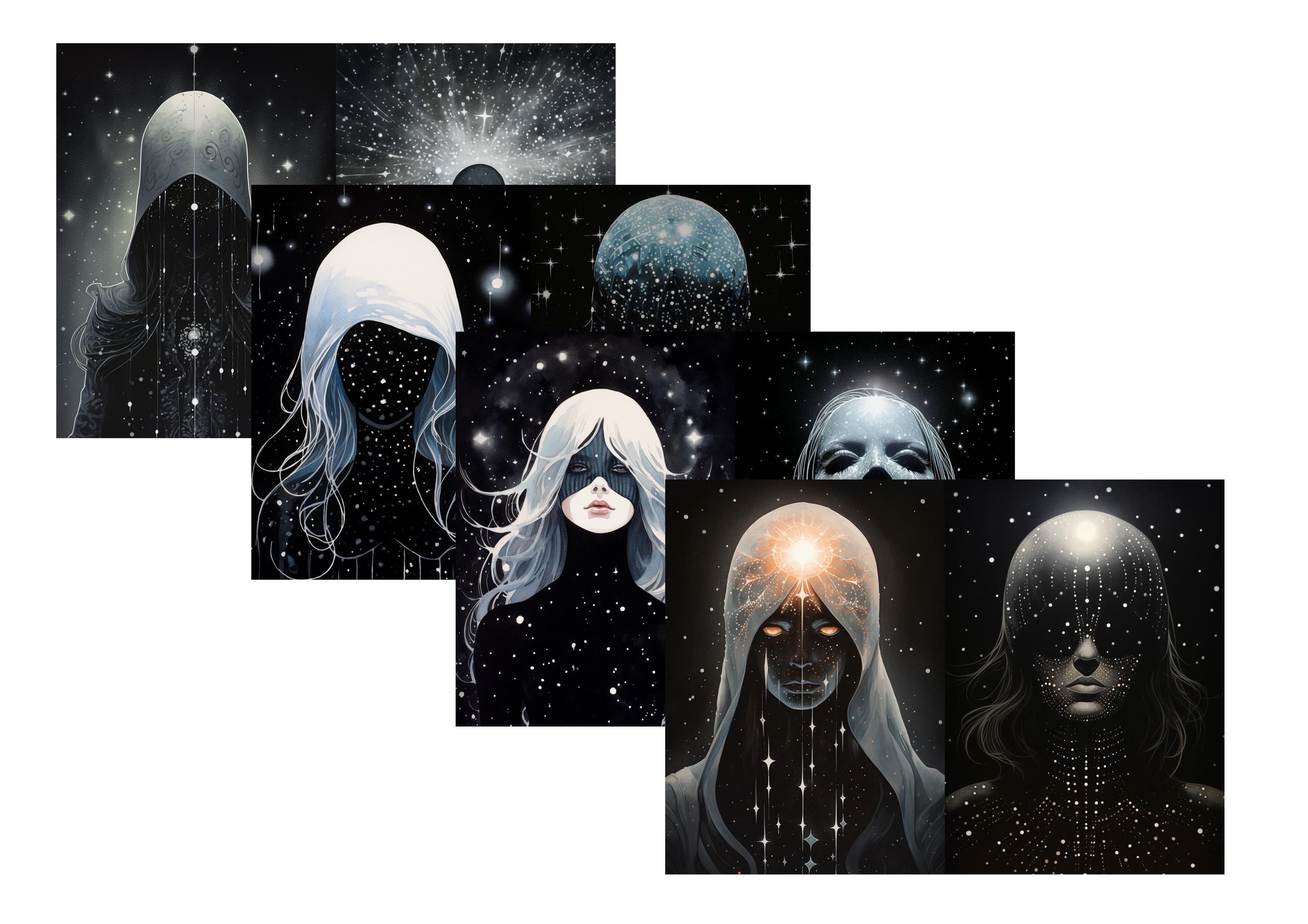 LovedbyGaby A4 journalpaper set Among the stars