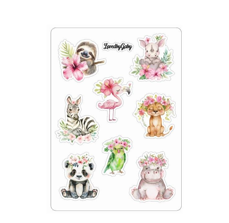LovedbyGaby stickers Pink safari