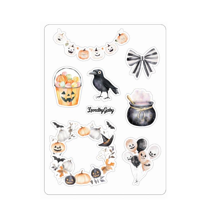 LovedbyGaby stickers Halloween kids