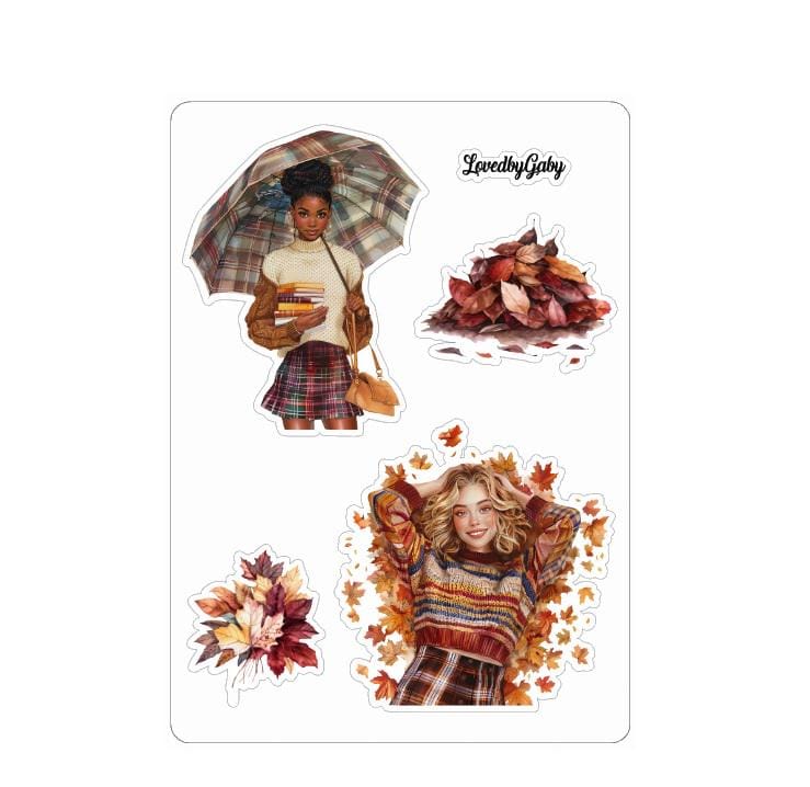 LovedbyGaby stickers Fall book