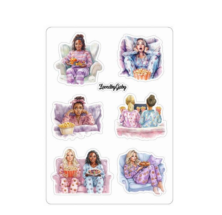 LovedbyGaby stickers Horror movienight
