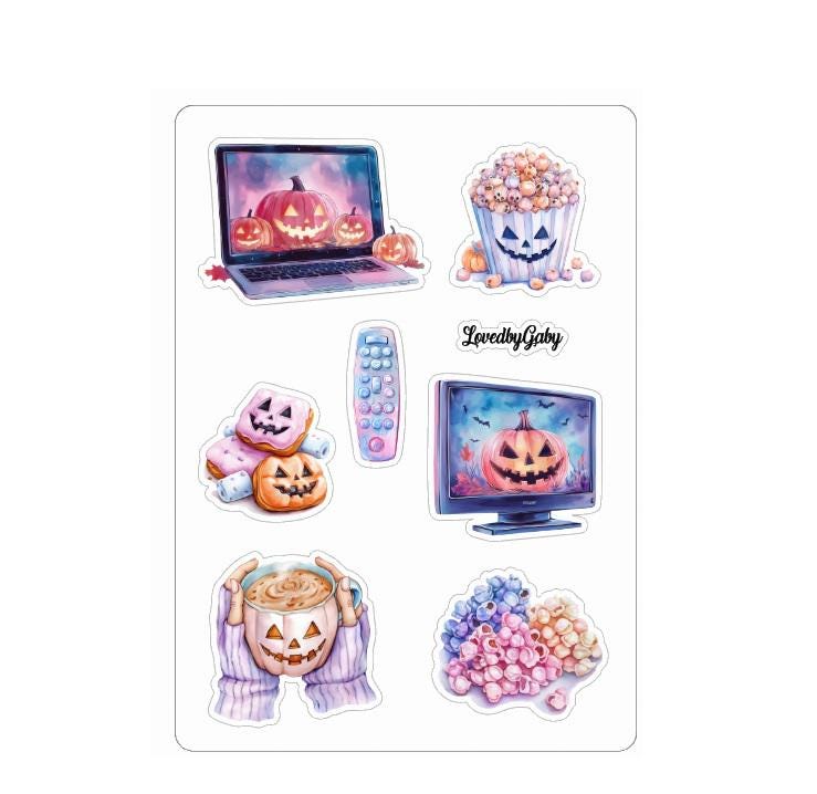LovedbyGaby stickers Horror movienight
