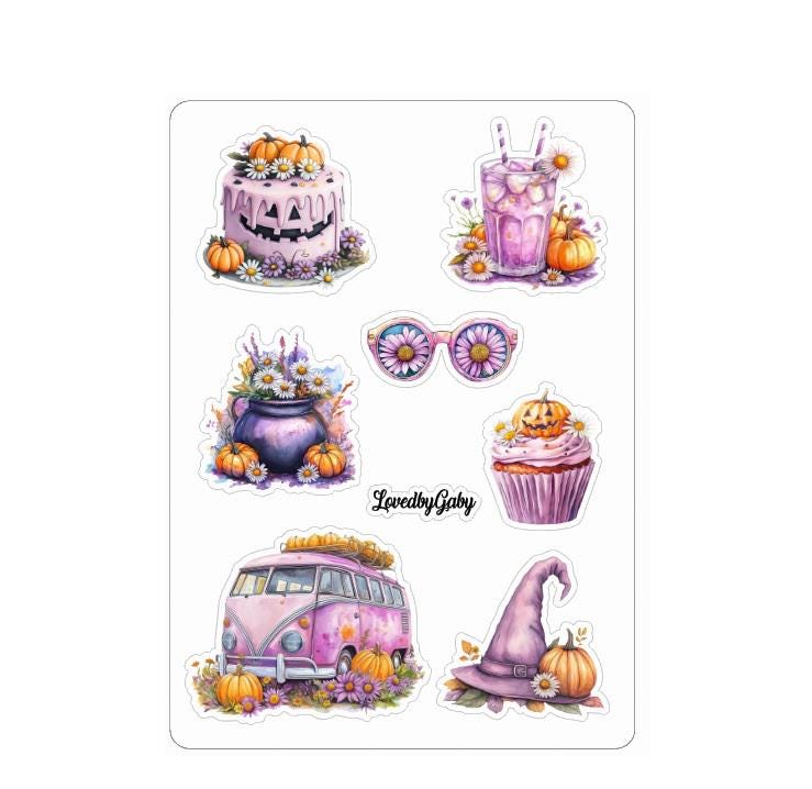 LovedbyGaby stickers Groovy Halloween