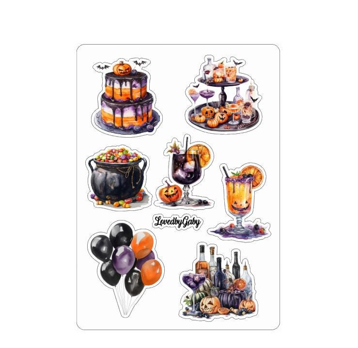 LovedbyGaby stickers Halloween party