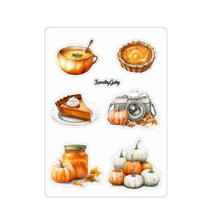 LovedbyGaby stickers Pumpkin patch