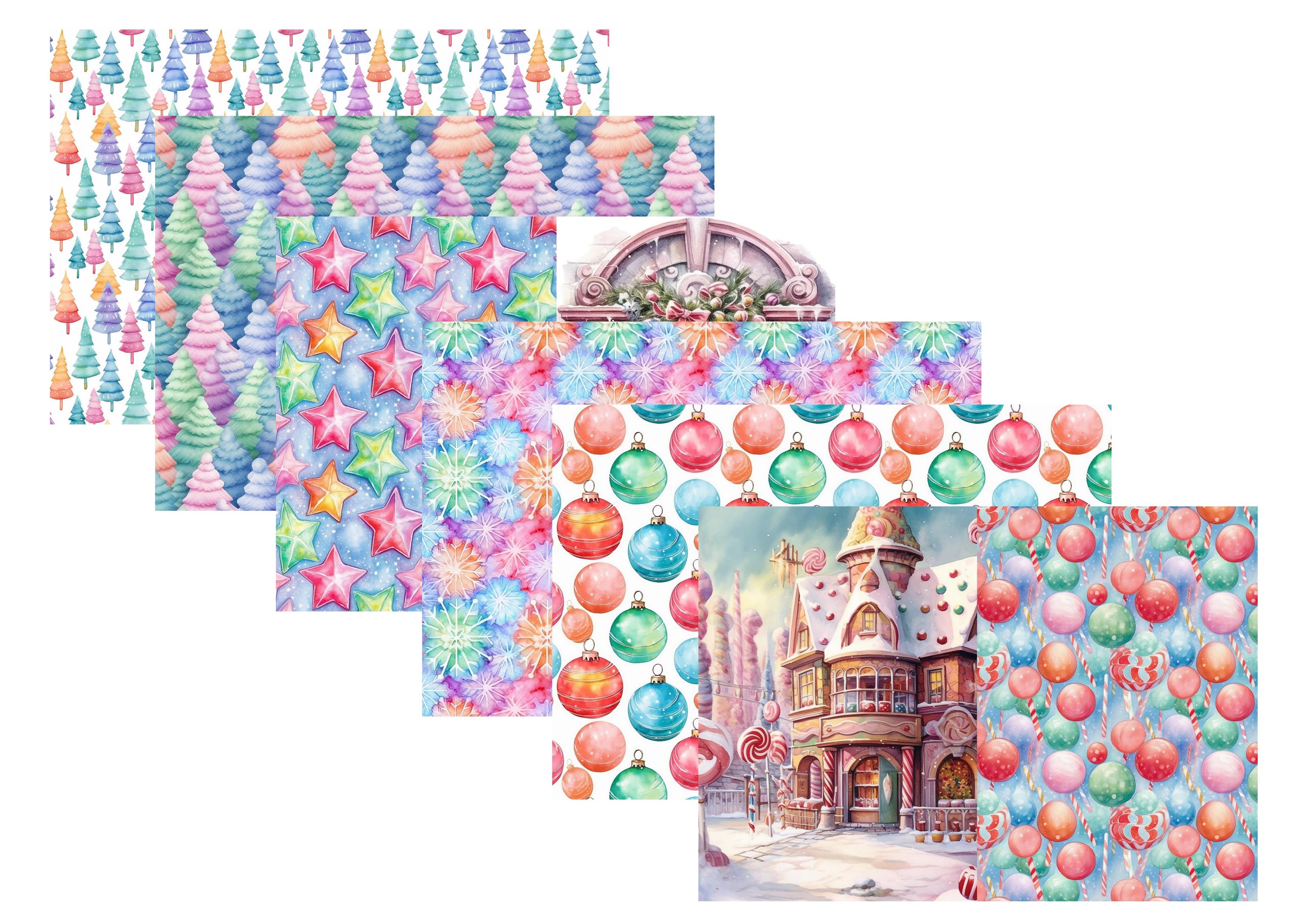 LovedbyGaby A4 journalpaper set Pastel christmas
