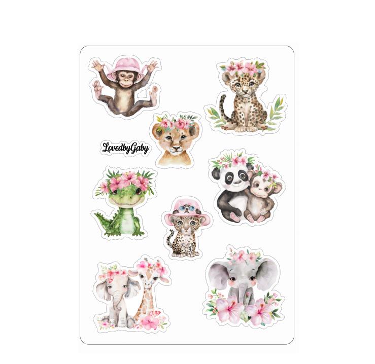 LovedbyGaby stickers Pink safari