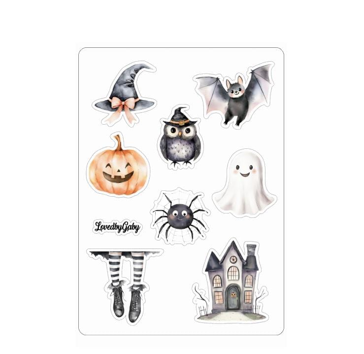 LovedbyGaby stickers Halloween kids