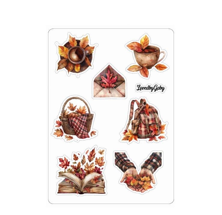 LovedbyGaby stickers Fall book