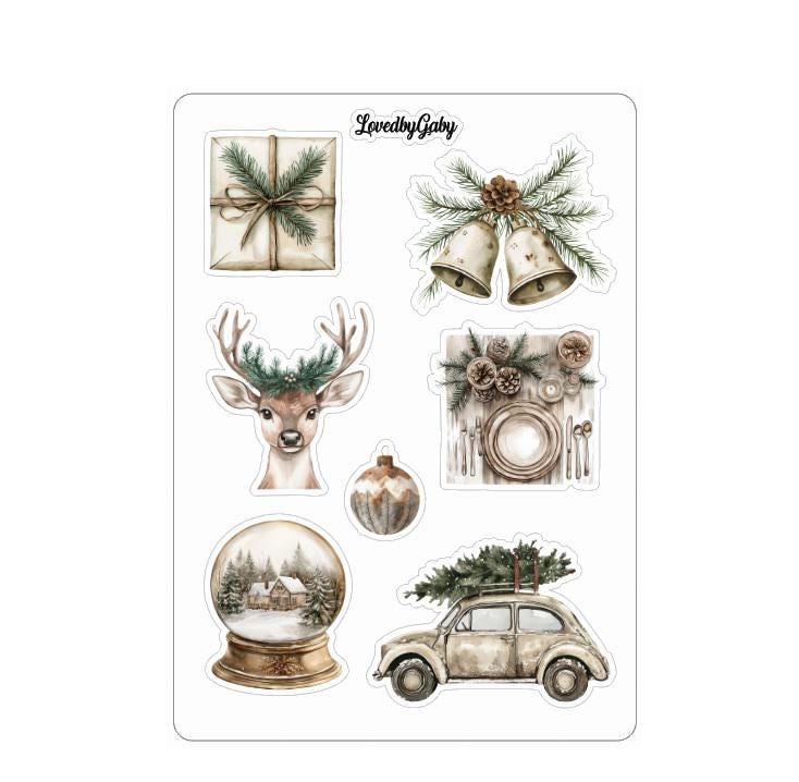 LovedbyGaby stickers Rustic christmas
