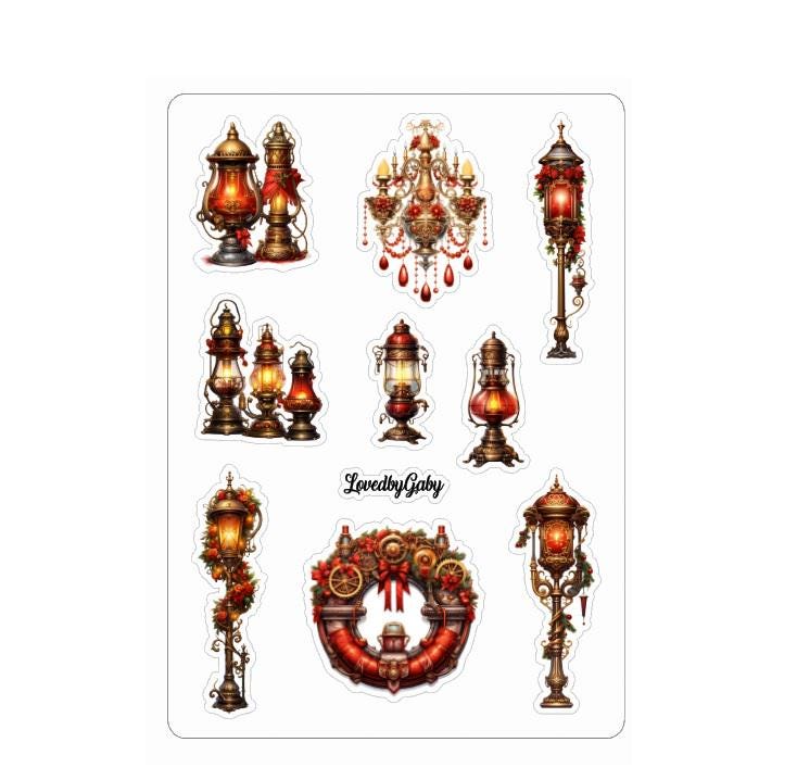 LovedbyGaby stickers Steampunk christmas 2