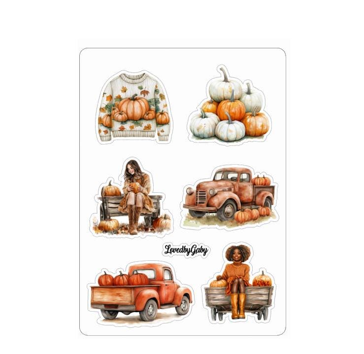 LovedbyGaby stickers Pumpkin patch