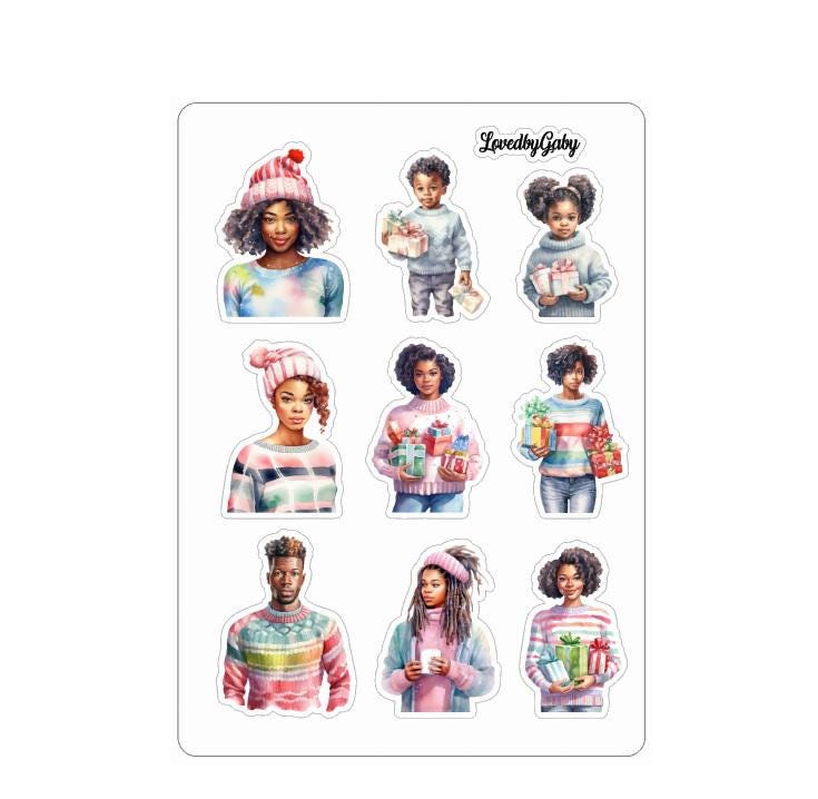 LovedbyGaby stickers Pastel christmas