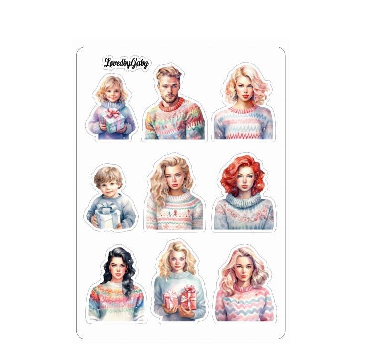 LovedbyGaby stickers Pastel christmas