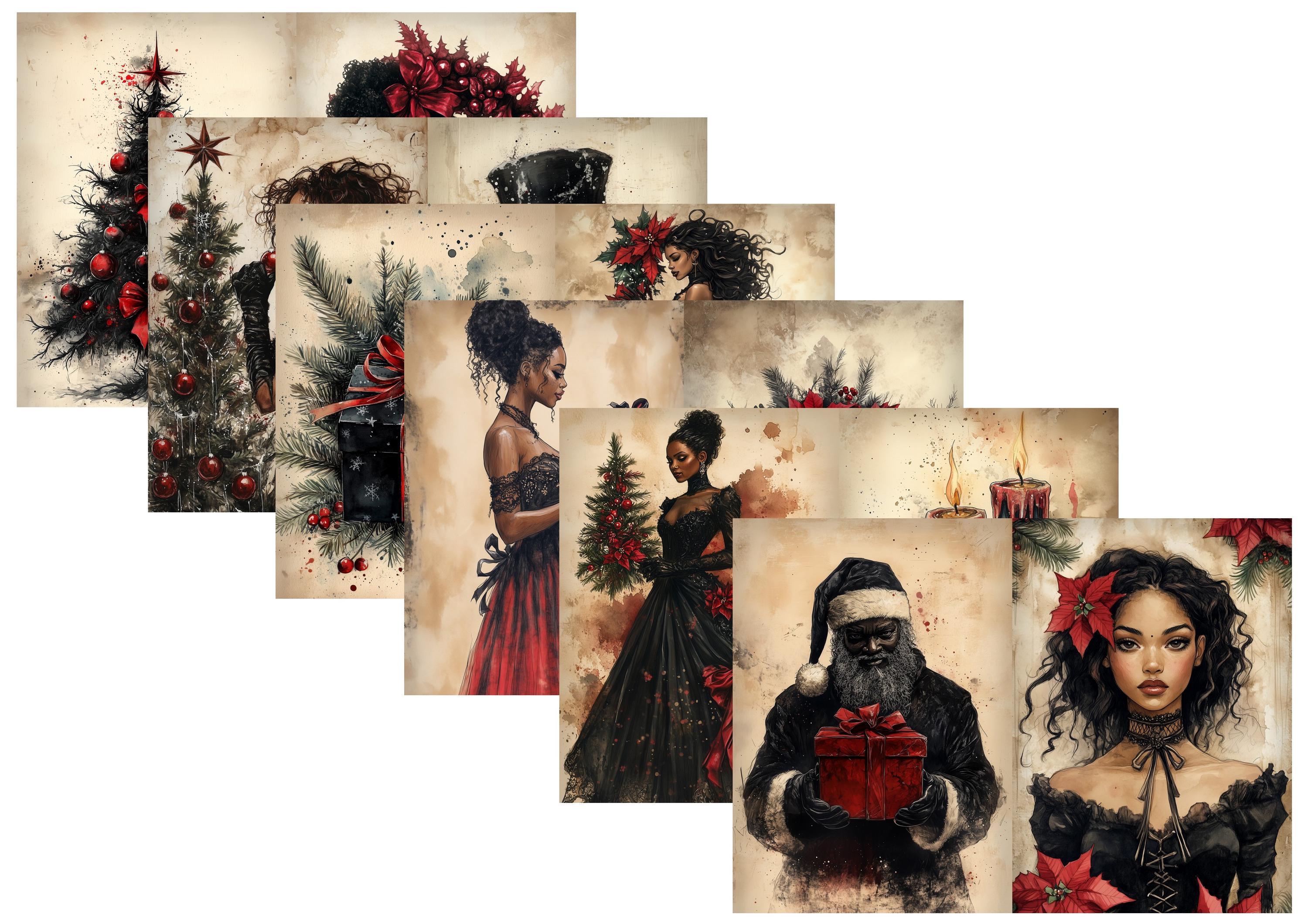LovedbyGaby A4 journalpaper set gothic christmas