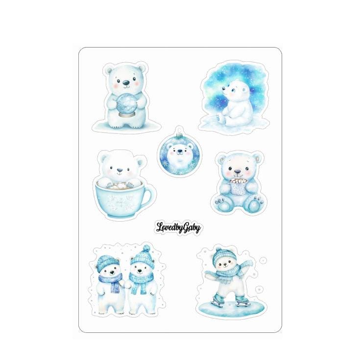 LovedbyGaby stickers christmas Polarbears